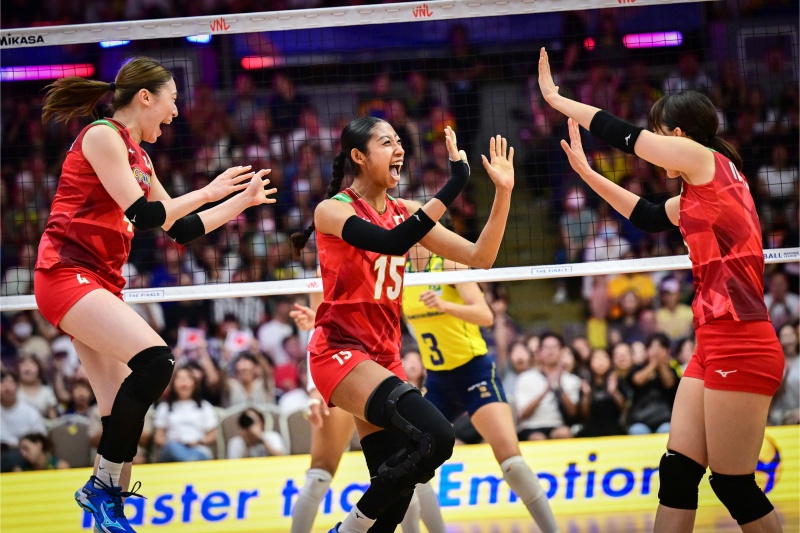 Bóng chuyền nữ Nhật Bản quật ngã đương kim số 1 thế giới, vào chung kết Volleyball Nations League 2024 - Ảnh 1