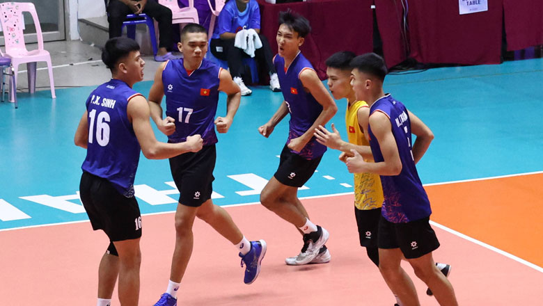 Bóng chuyền nam U20 Việt Nam thắng kịch tính Campuchia, lọt bảng tử thần ở giải Vô địch châu Á 2024 - Ảnh 1