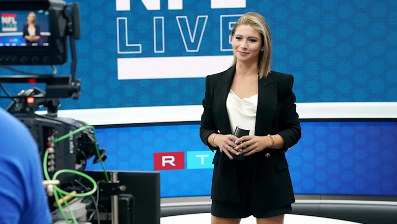 Nữ phóng viên xinh đẹp dẫn EURO 2024 với xương sườn bị gãy - Ảnh 2