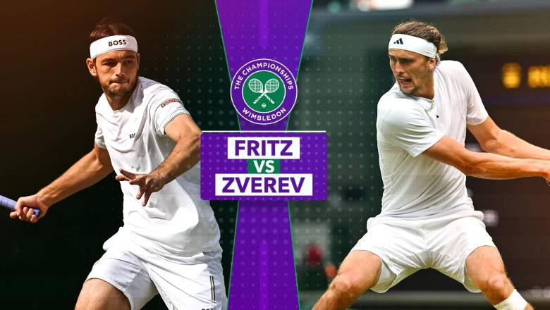 Link trực tiếp tennis Zverev vs Fritz, Vòng 4 Wimbledon - 21h30 ngày 8/7 - Ảnh 1