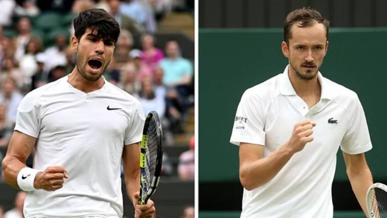 Kết quả tennis hôm nay 10/7: Alcaraz và Medvedev vào bán kết Wimbledon - Ảnh 1