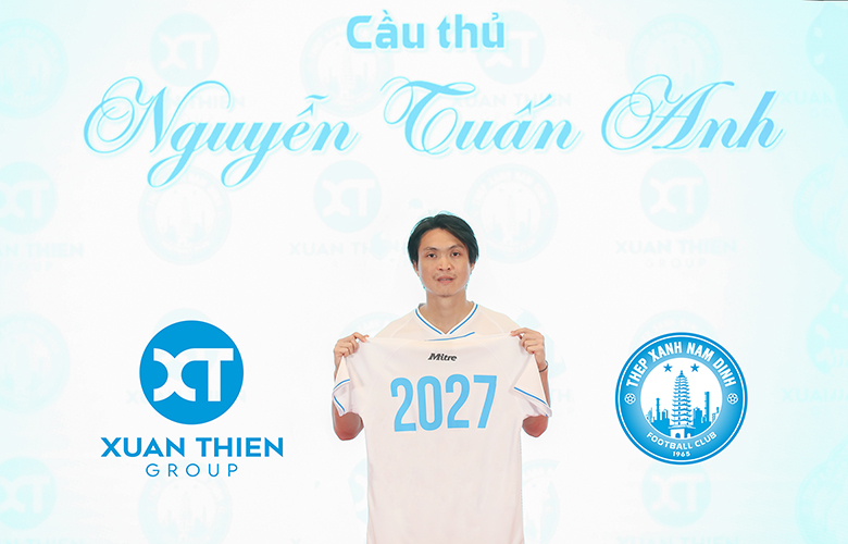 Dập tan tin đồn trở lại HAGL, Tuấn Anh kí hợp đồng dài hạn với Nam Định - Ảnh 1