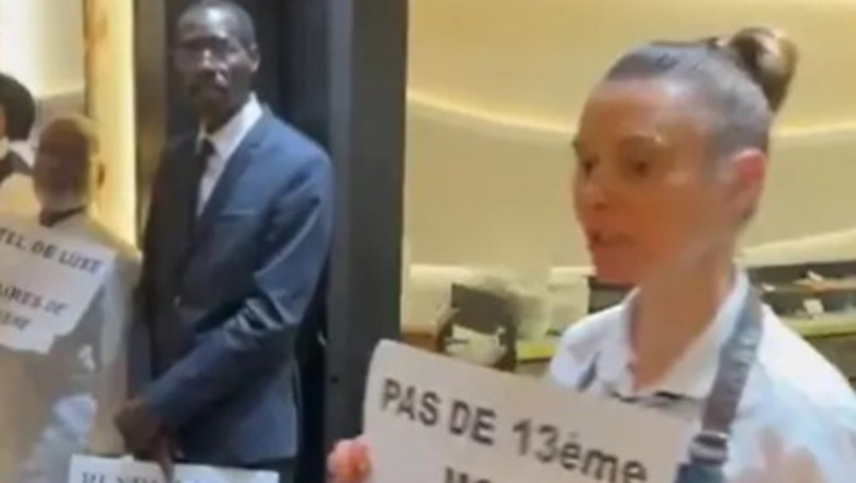 Nhân viên khách sạn 5 sao biểu tình khi đang phục vụ Olympic Paris 2024 - Ảnh 1