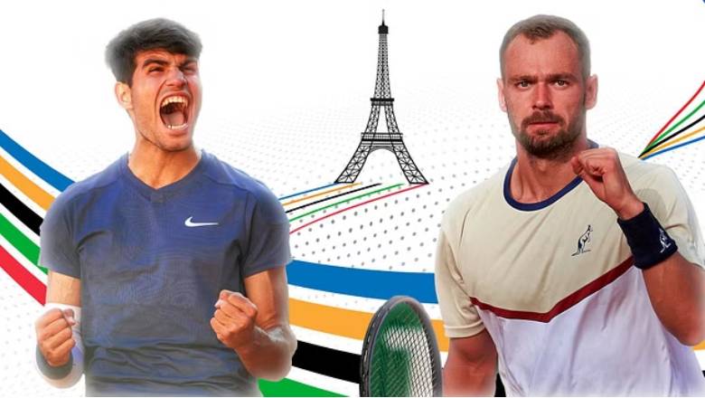 Link trực tiếp tennis Alcaraz vs Safiullin, Vòng 3 Olympic Paris - 19h30 ngày 31/7 - Ảnh 1