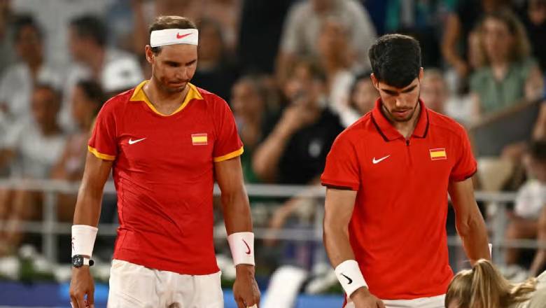 Nadal và Alcaraz dừng bước ở vòng tứ kết đôi nam Olympic Paris 2024 - Ảnh 1