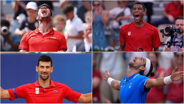 Lịch thi đấu tennis Bán kết Olympic 2024: Djokovic gặp Musetti, Alcaraz đấu Aliassime - Ảnh 1