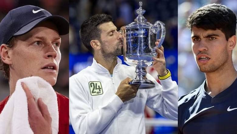 Bốc thăm US Open 2024: Sinner và Alcaraz chung nhánh, hẹn Djokovic ở chung kết - Ảnh 1