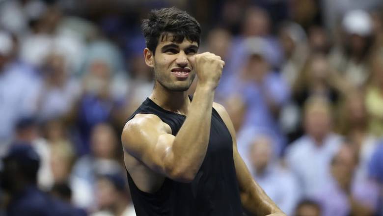 Alcaraz và Sinner cùng mất 4 set để vào vòng 2 US Open 2024 - Ảnh 2