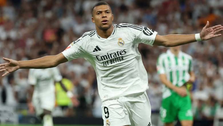 Kết quả bóng đá Real Madrid vs Real Betis: Mbappe khai hỏa, kền kền leo top 2 - Ảnh 1