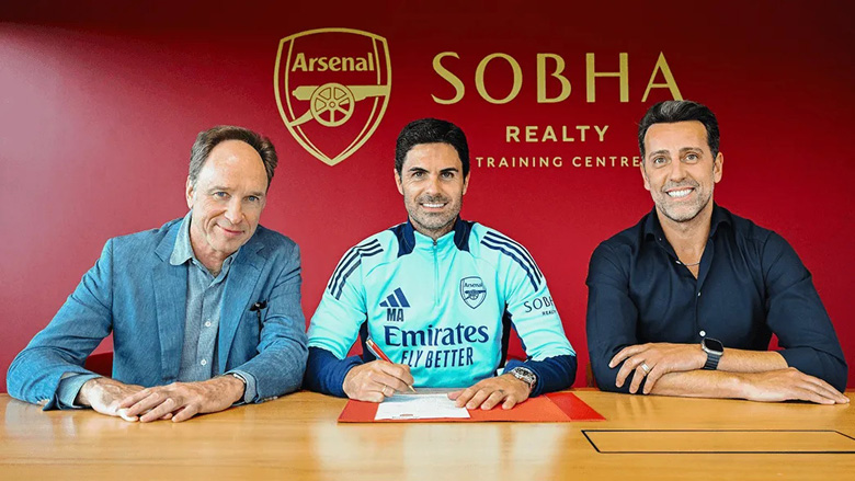 HLV Mikel Arteta gia hạn 3 năm với Arsenal, nhận lương siêu khủng - Ảnh 1