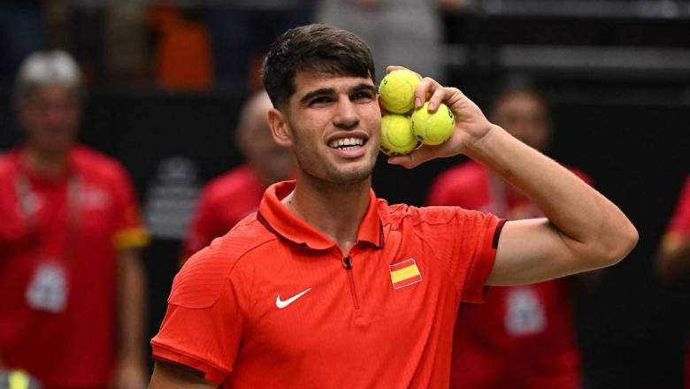 Alcaraz đưa ĐT Tây Ban Nha vào tứ kết Davis Cup 2024 - Ảnh 1