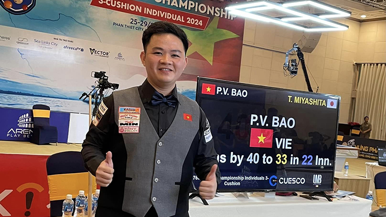 Quyết Chiến, Phương Vinh cùng thắng ở giải Vô địch thế giới carom 3 băng 2024 - Ảnh 1