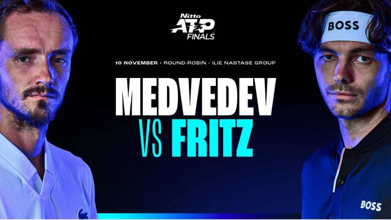 Link xem tennis Medvedev vs Fritz, Vòng bảng ATP Finals - 19h00 ngày 10/11 - Ảnh 1