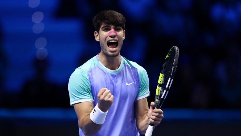 Alcaraz thắng trận đầu tiên tại ATP Finals 2024 - Ảnh 1