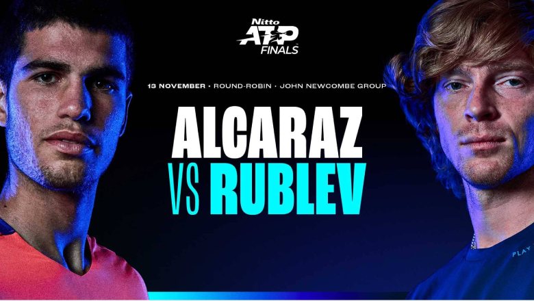 Link xem tennis Alcaraz vs Rublev, Vòng bảng ATP Finals - 20h00 ngày 13/11 - Ảnh 1