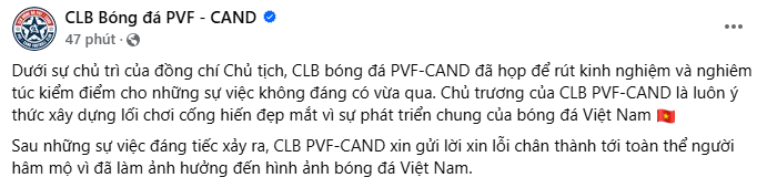 CLB Trẻ TP.HCM tính kháng cáo án phạt của VFF, Văn Sơn xin lỗi tất cả trừ Xuân Nam - Ảnh 2