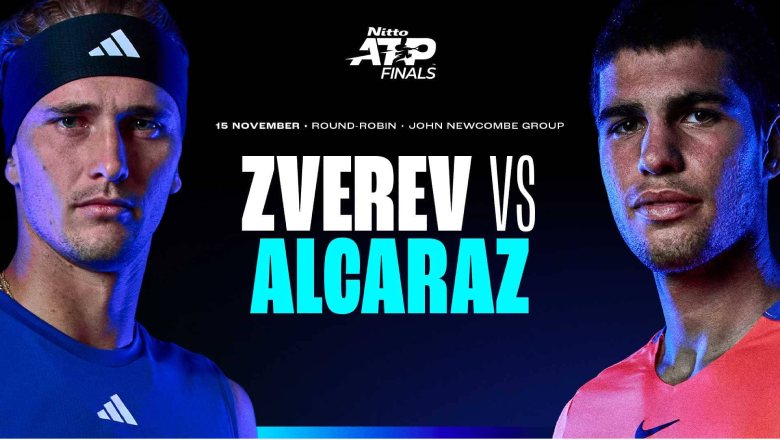 Link xem tennis Alcaraz vs Zverev, Vòng bảng ATP Finals - 20h00 ngày 15/11 - Ảnh 1