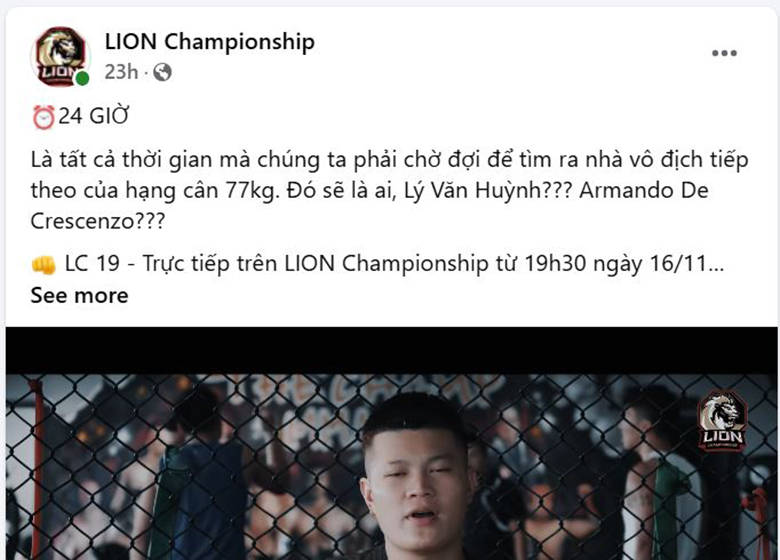 Lion Championship 19 bắt đầu muộn hơn 30 phút so với thông báo - Ảnh 3