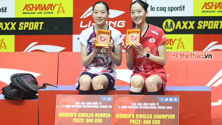 Tay vợt Hàn Quốc thắng em gái sinh đôi ở chung kết Li-Ning Vietnam International Series - Ảnh 1