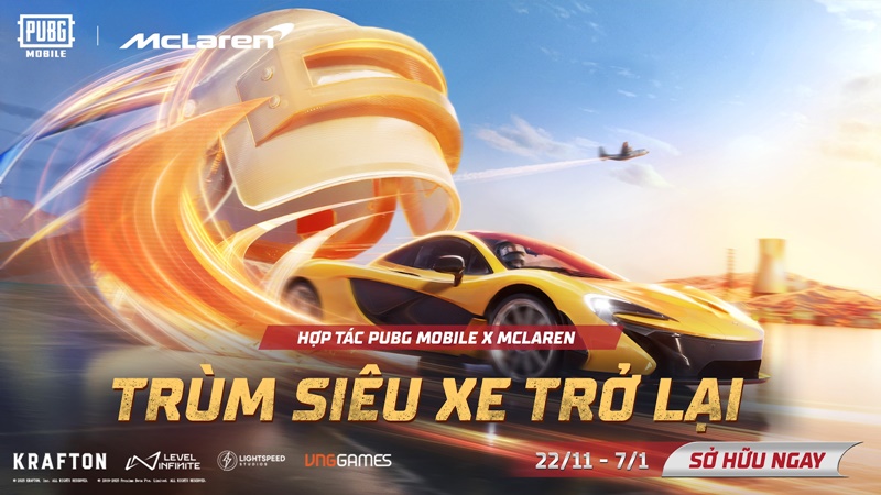 PUBG Mobile hợp tác lần 2 cùng McLaren, đưa siêu xe F1 chinh phục các vòng bo - Ảnh 2