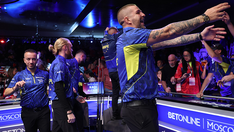 Mosconi Cup 2023 ngày 2: Gorst và Van Boening gây thất vọng, châu Âu vẫn dẫn trước - Ảnh 1