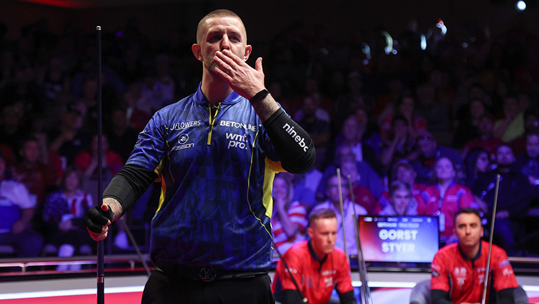 Mosconi Cup 2023 ngày 3: Gorst tiếp tục mờ nhạt, châu Âu tiến gần chức vô địch - Ảnh 1