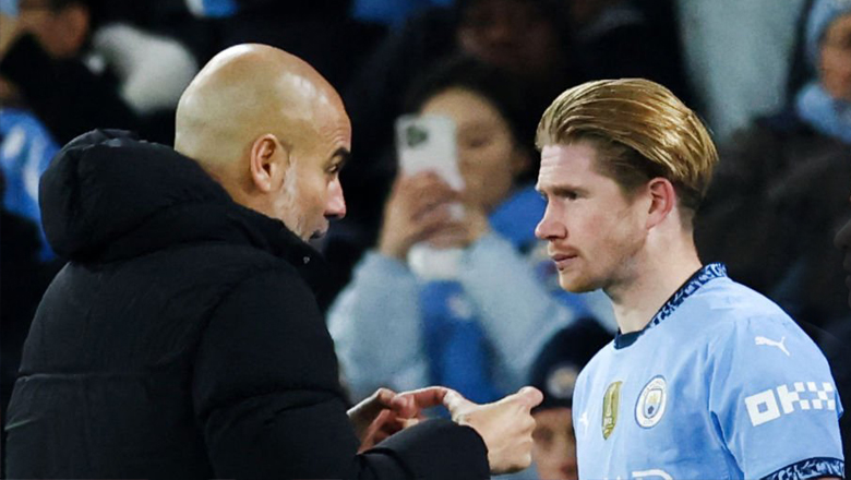 Pep Guardiola phủ nhận mâu thuẫn với De Bruyne, mỉa mai Gary Neville đặt điều - Ảnh 1