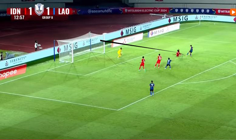 Indonesia và Lào rượt đuổi không tưởng, ghi 4 bàn sau 20 phút đầu - Ảnh 1