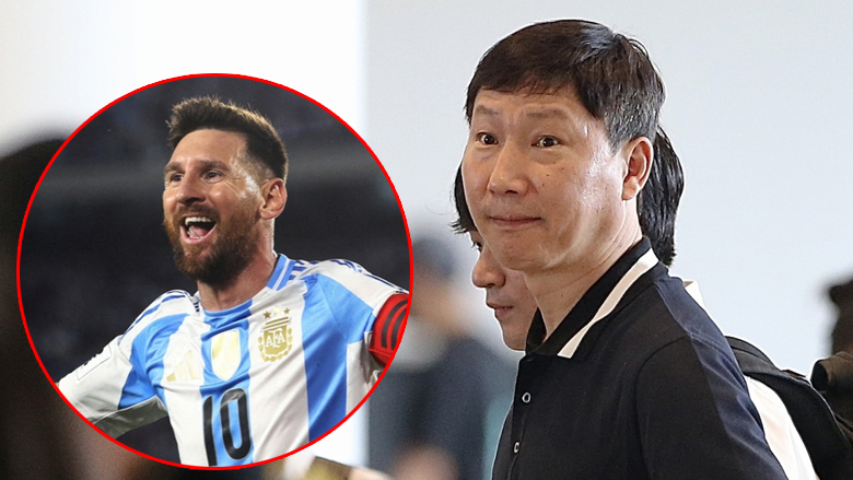 HLV Kim Sang Sik bầu Messi thắng giải The Best - Ảnh 1