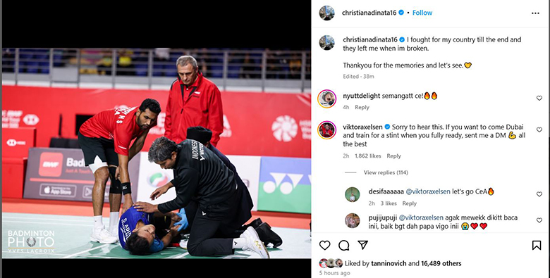 Axelsen mời tay vợt Indonesia bị đội tuyển 'bỏ rơi' đến Dubai - Ảnh 1