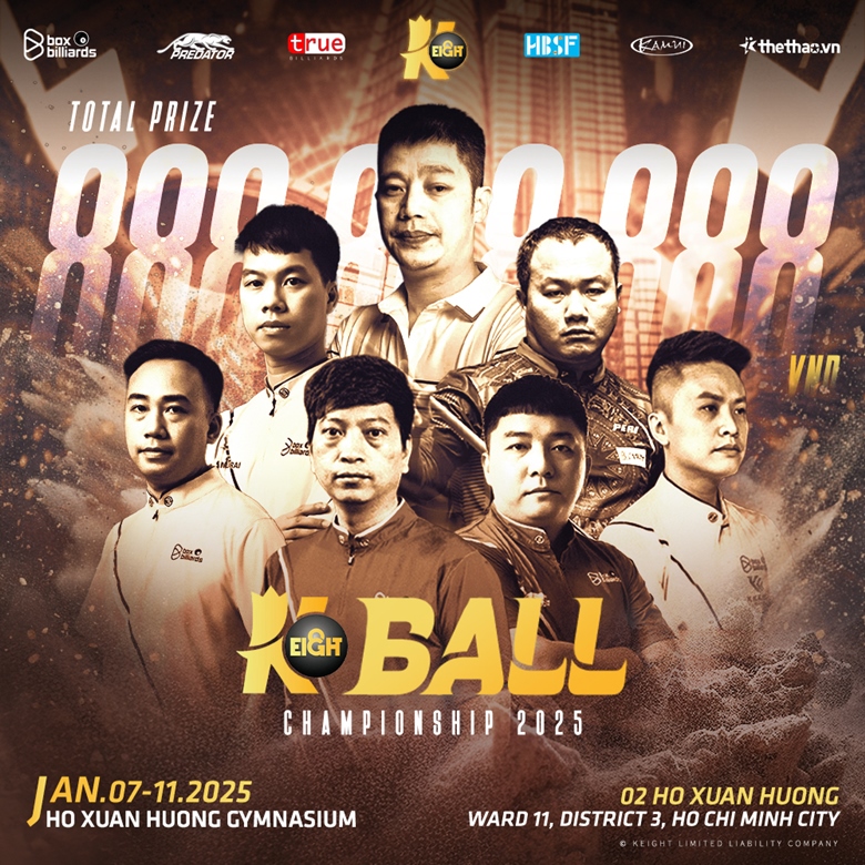 Tiền thưởng K-Eight Ball Championship 2025 lên tới gần 1 tỷ đồng - Ảnh 1