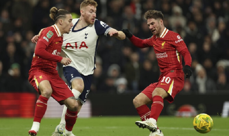 Liverpool gục ngã trước Tottenham, nguy cơ mất vé vào chung kết cúp Liên đoàn Anh - Ảnh 1