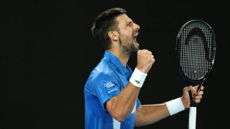 Djokovic ngược dòng hạ sao trẻ 19 tuổi, cùng Sinner và Alcaraz vào vòng 2 Úc Mở rộng - Ảnh 1