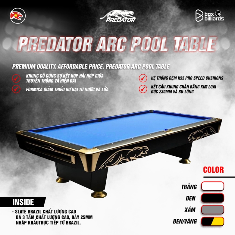 Predator ARC trở thành bàn thi đấu chính thức trong hệ thống giải đấu của Box Billiards - Ảnh 2