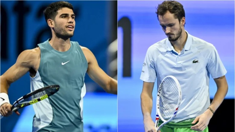 Alcaraz và Medvedev thua sốc ở tứ kết Doha Open 2025 - Ảnh 1