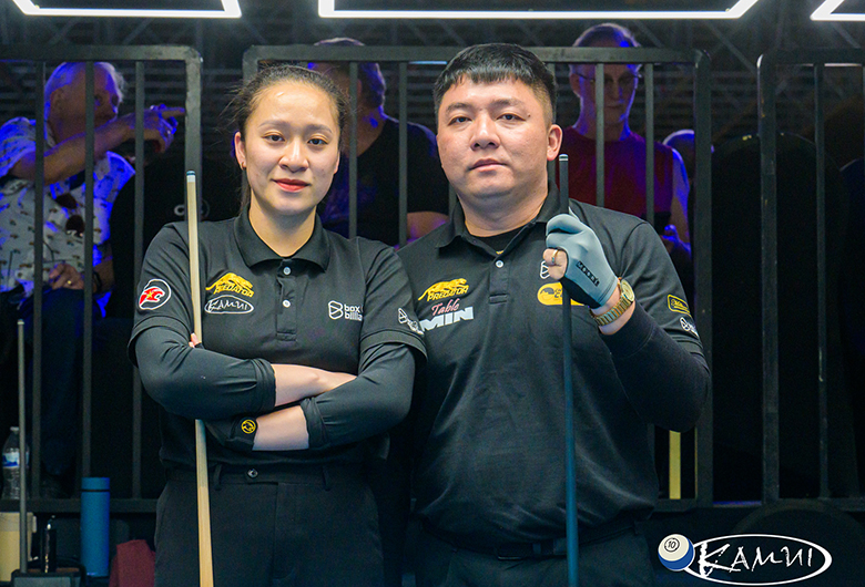 Nguyễn Hoàng Minh Tài và Dương Yến Vi thắng nghẹt thở ở Kamui Mixed Doubles 2025 - Ảnh 1