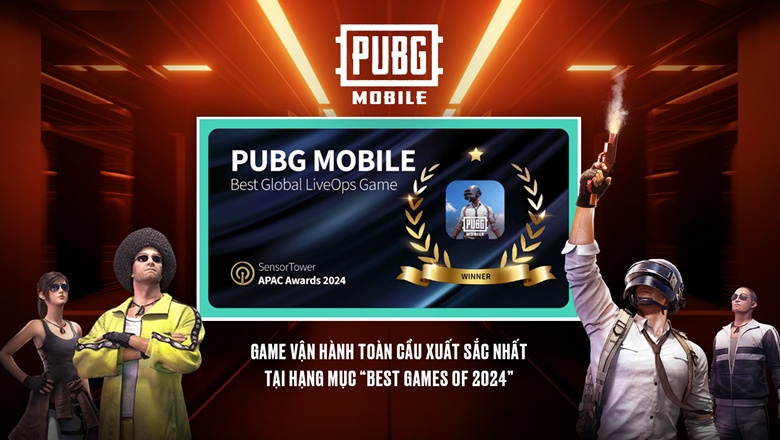 PUBG Mobile chiến thắng giải thưởng quốc tế Sensor Tower APAC Awards - Ảnh 1