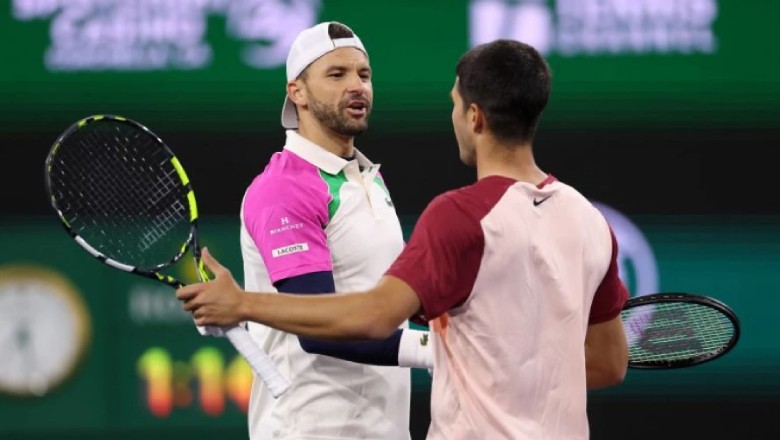 Alcaraz ‘đòi nợ’ Dimitrov thành công, vào tứ kết Indian Wells sau 74 phút - Ảnh 2