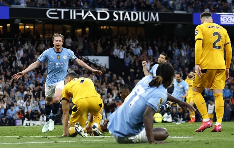 De Bruyne tỏa sáng, Man City trở lại Top 3 Ngoại hạng Anh - Ảnh 2