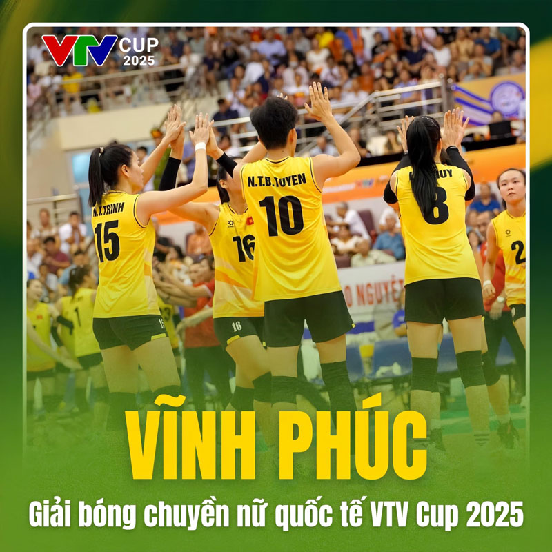 Vĩnh Phúc đăng cai giải bóng chuyền nữ quốc tế VTV Cup 2025 - Ảnh 1