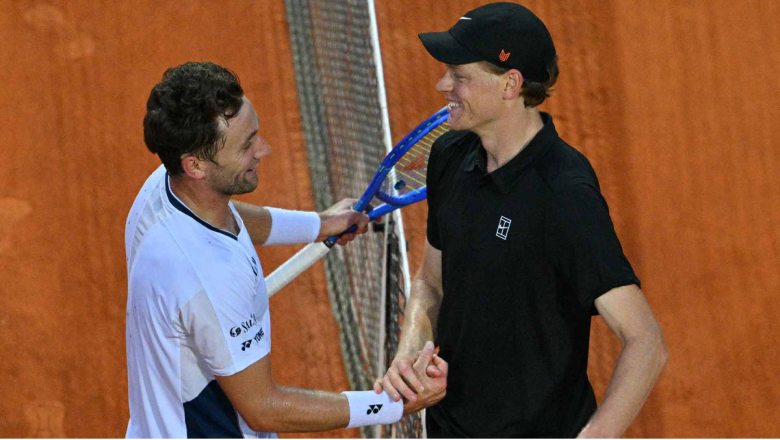 Ruud thua thảm ở tứ kết Rome Masters, chỉ thắng duy nhất 1 game trước Sinner - Ảnh 1
