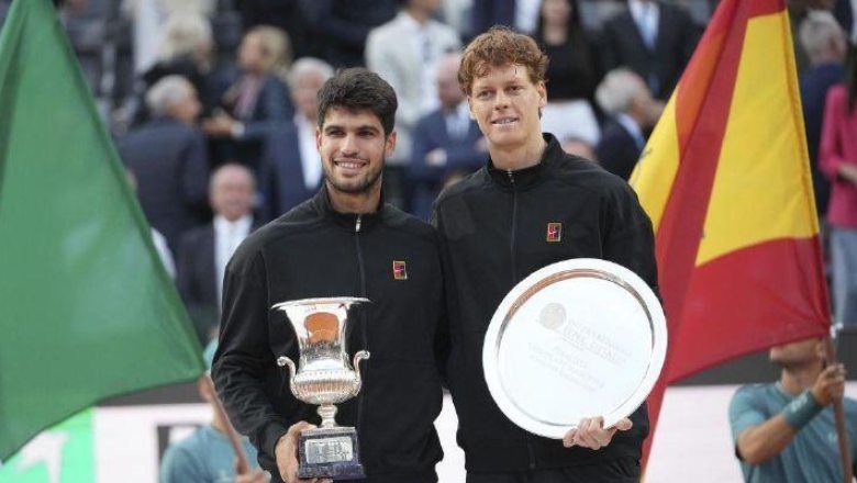 Thắng Sinner trận thứ tư liên tiếp, Alcaraz vô địch Rome Masters 2025 - Ảnh 1
