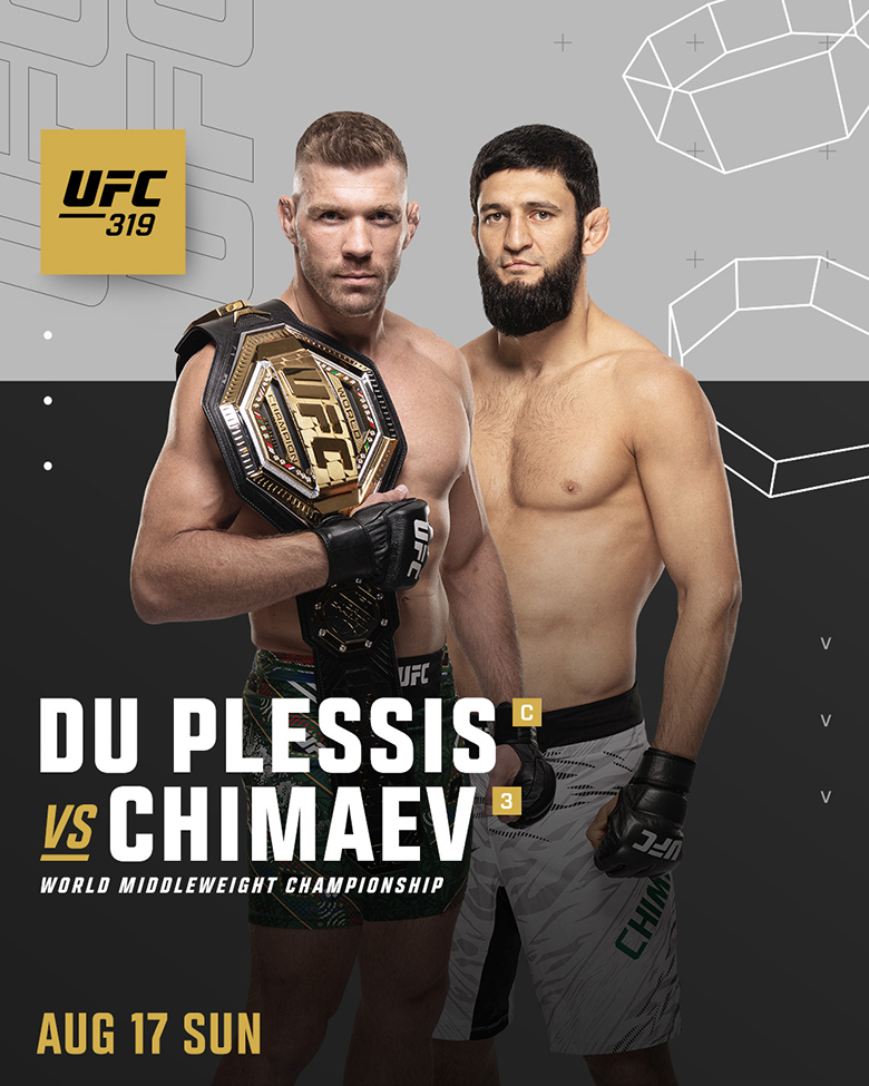 Dricus du Plessis bảo vệ đai trước Khamzat Chimaev tại UFC 319 - Ảnh 1