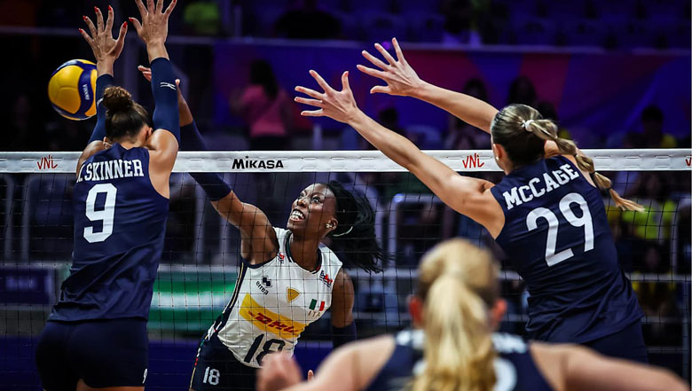 'Quái vật bóng chuyền' khiến Mỹ thua thảm ở Volleyball Nations League 2025 - Ảnh 1