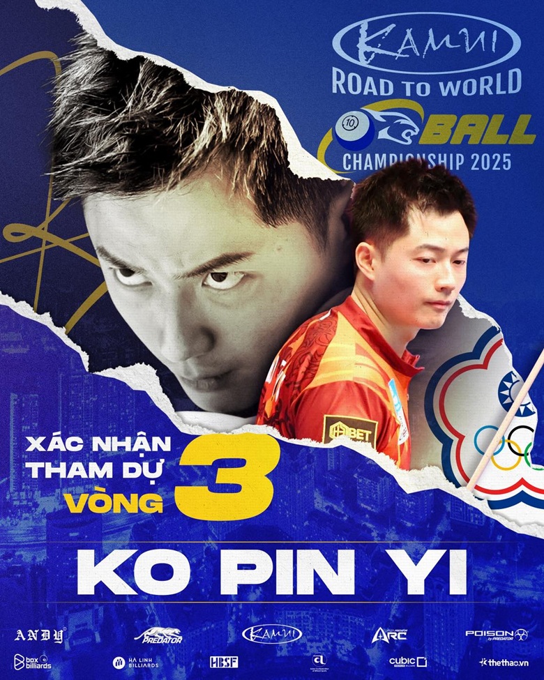 Ko Pin Yi tham dự vòng loại 3 Kamui Road to World 10-ball Championship 2025 - Ảnh 1