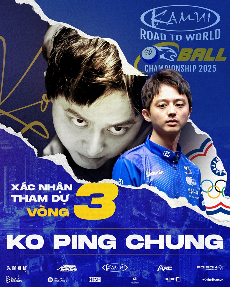 Ko Ping Chung tham dự vòng loại 3 Kamui Road to World 10-ball Championship 2025 - Ảnh 1