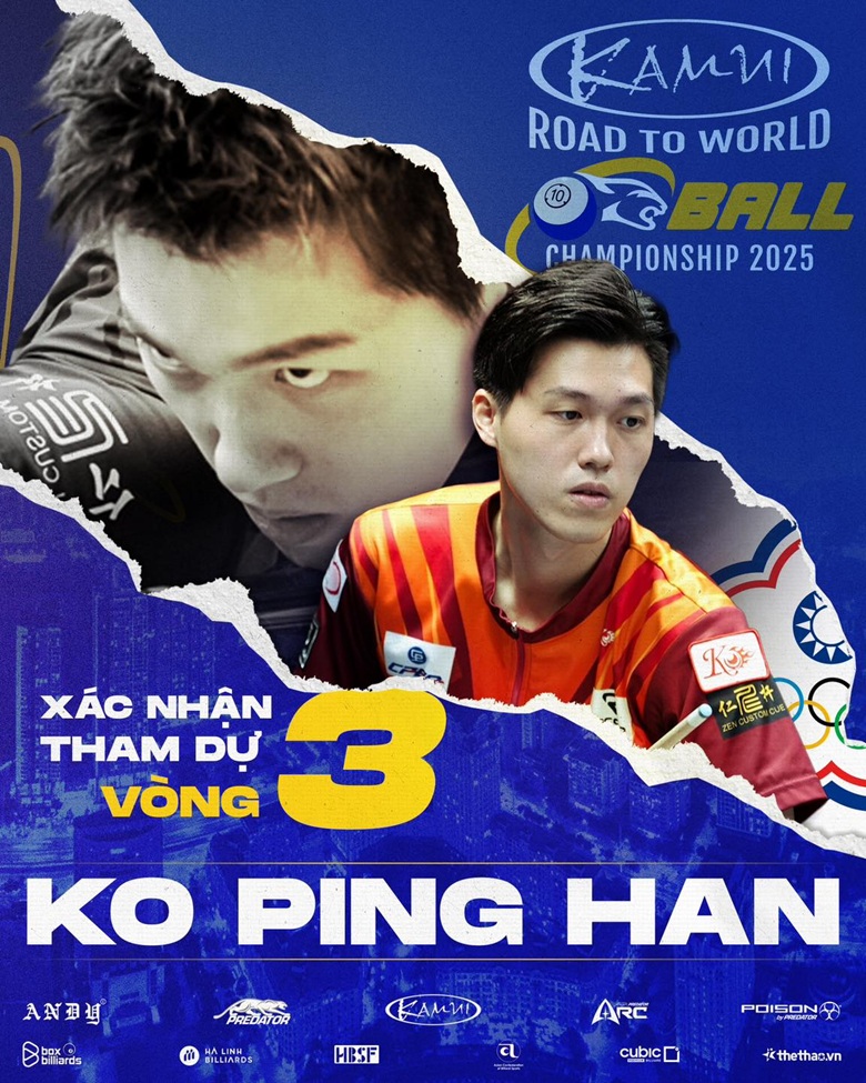 Ko Ping Han tham dự vòng loại 3 Kamui Road to World 10-ball Championship 2025 - Ảnh 1