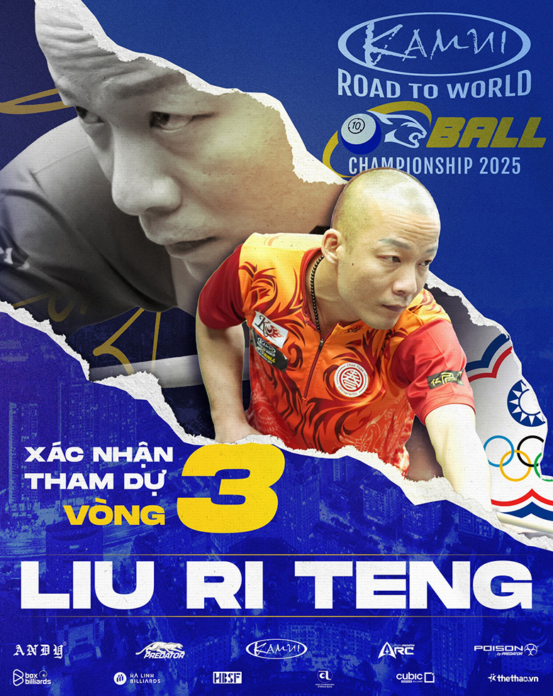 Liu Ri Teng tái xuất ở vòng loại 3 Kamui Road to World 10-ball Championship 2025 - Ảnh 1