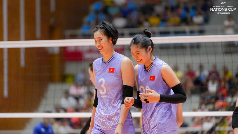 Tuyển bóng chuyền nữ Việt Nam thắng dễ đối thủ mạnh, chắc suất nhất bảng ở AVC Nations Cup 2025 - Ảnh 2