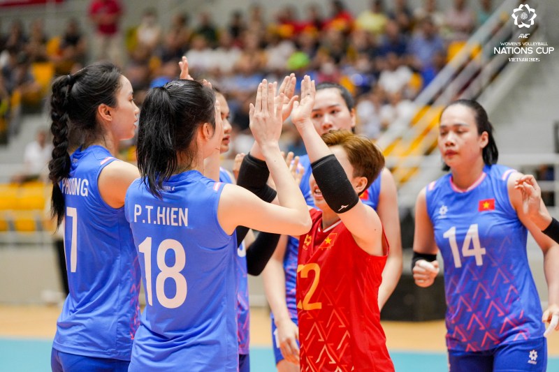 Tuyển bóng chuyền nữ Việt Nam vào bán kết AVC Nations Cup 2025 sau khi huỷ diệt Ấn Độ - Ảnh 1